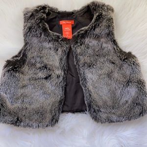 Joe Fresh faux fur brown vest